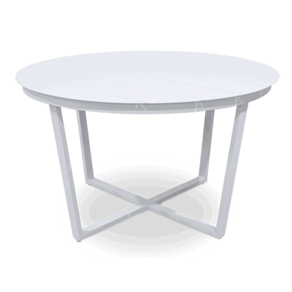 Amalfi Round 5 Piece Outdoor Setting with Polypropylene Chairs - The Furniture Shack