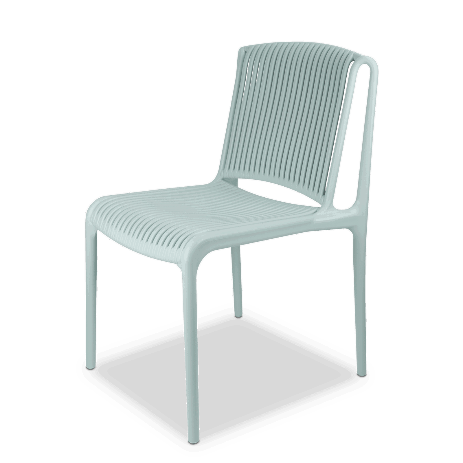 Amalfi Round 5 Piece Outdoor Setting with Polypropylene Chairs - The Furniture Shack