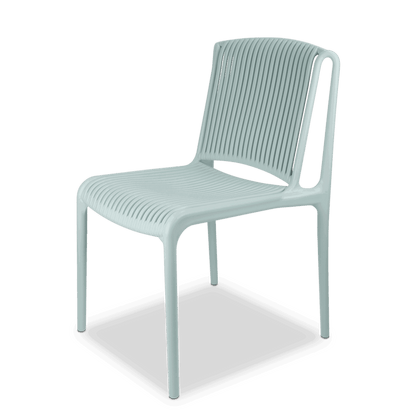 Amalfi Round 5 Piece Outdoor Setting with Polypropylene Chairs - The Furniture Shack