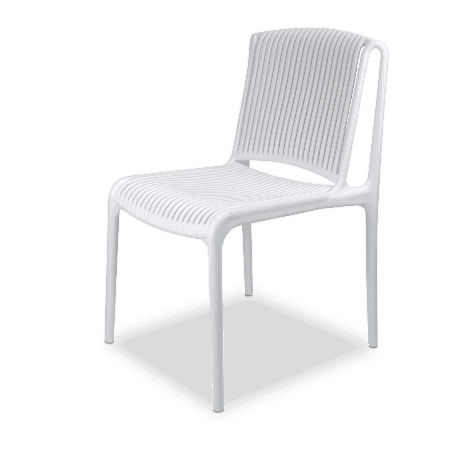 Amalfi Round 5 Piece Outdoor Setting with Polypropylene Chairs - The Furniture Shack