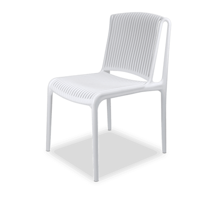 Amalfi Round 5 Piece Outdoor Setting with Polypropylene Chairs - The Furniture Shack