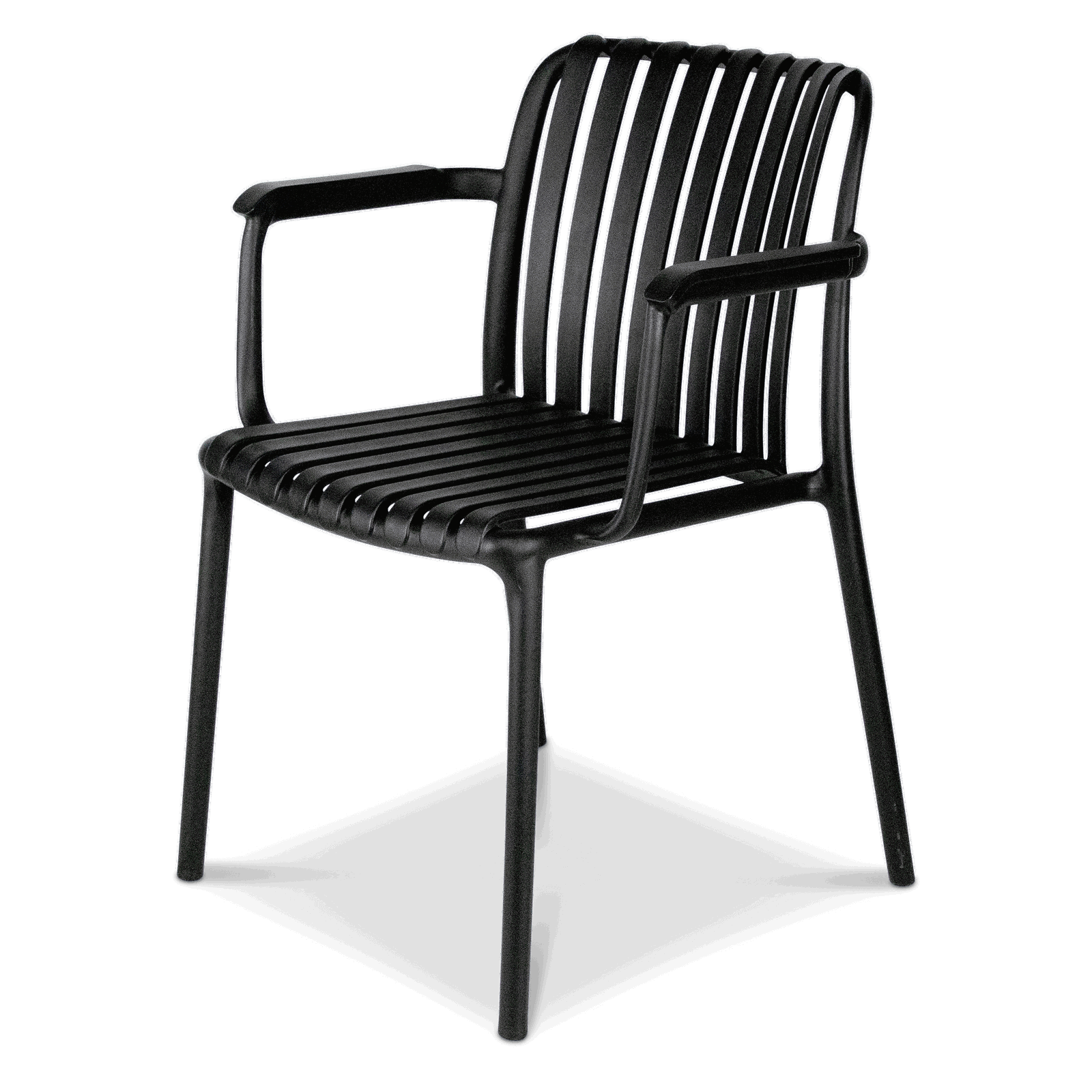Amalfi Round 5 Piece Outdoor Setting with Polypropylene Chairs - The Furniture Shack