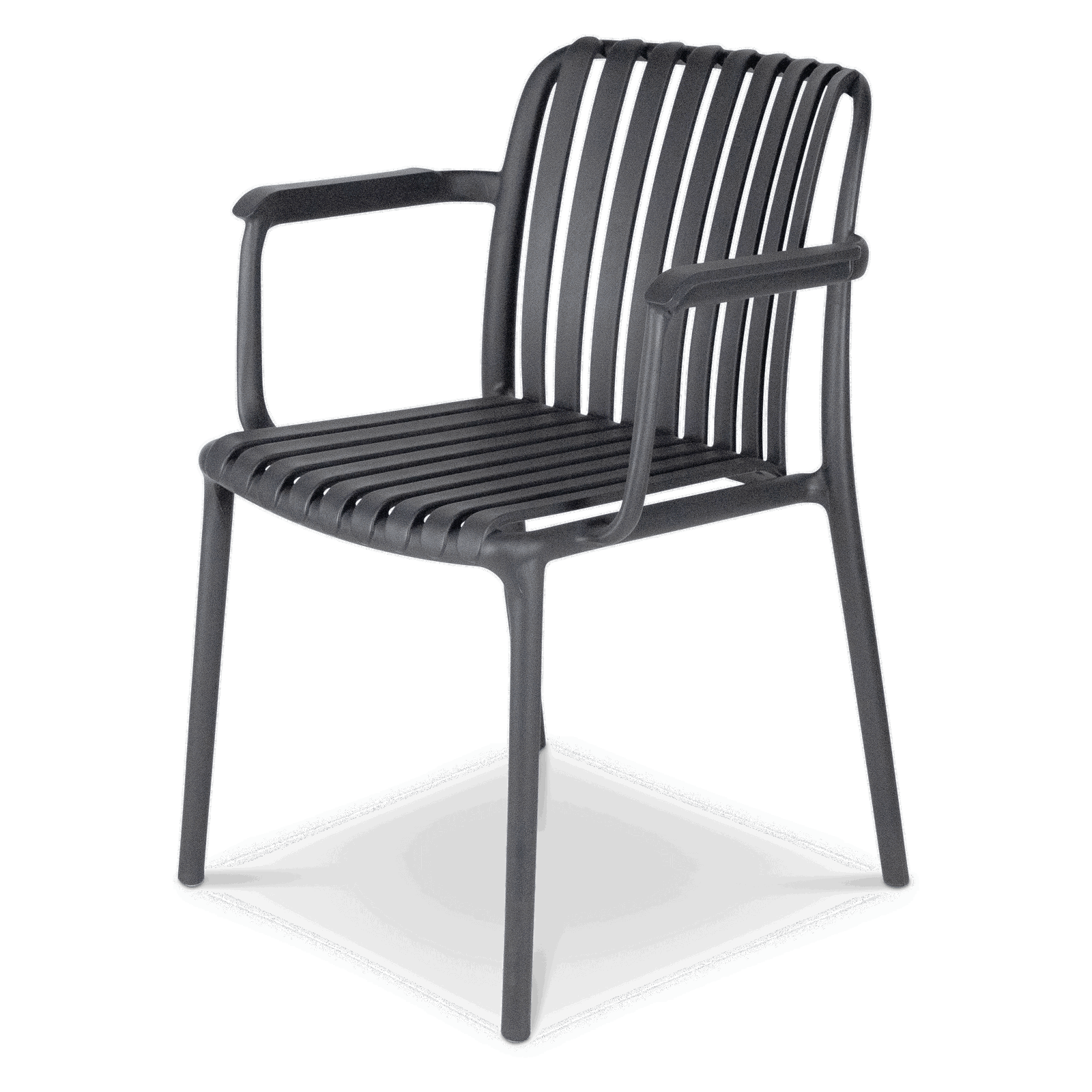 Amalfi Round 5 Piece Outdoor Setting with Polypropylene Chairs - The Furniture Shack