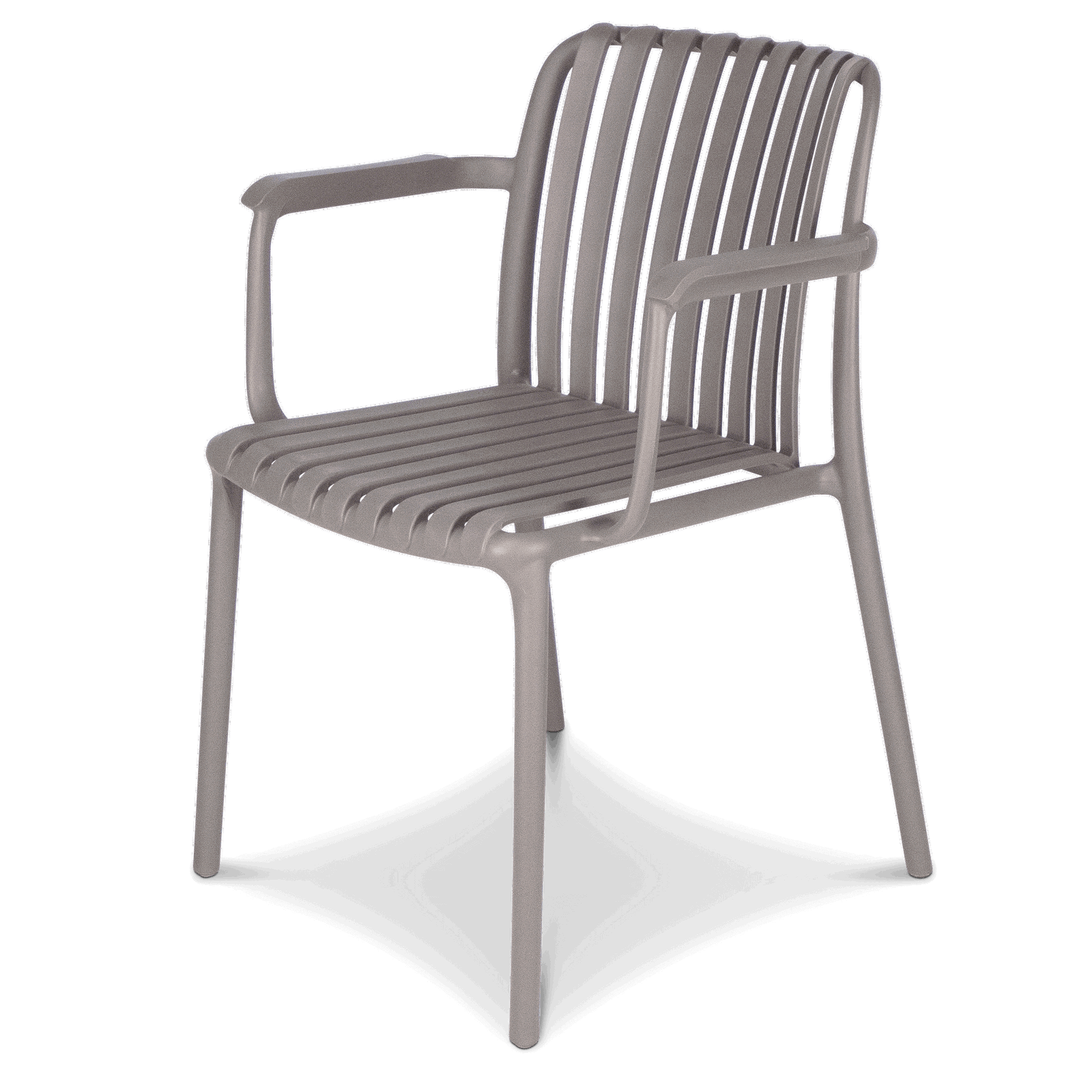 Amalfi Round 5 Piece Outdoor Setting with Polypropylene Chairs - The Furniture Shack
