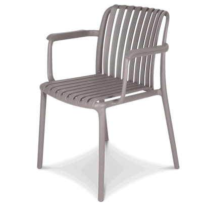 Amalfi Round 5 Piece Outdoor Setting with Polypropylene Chairs - The Furniture Shack