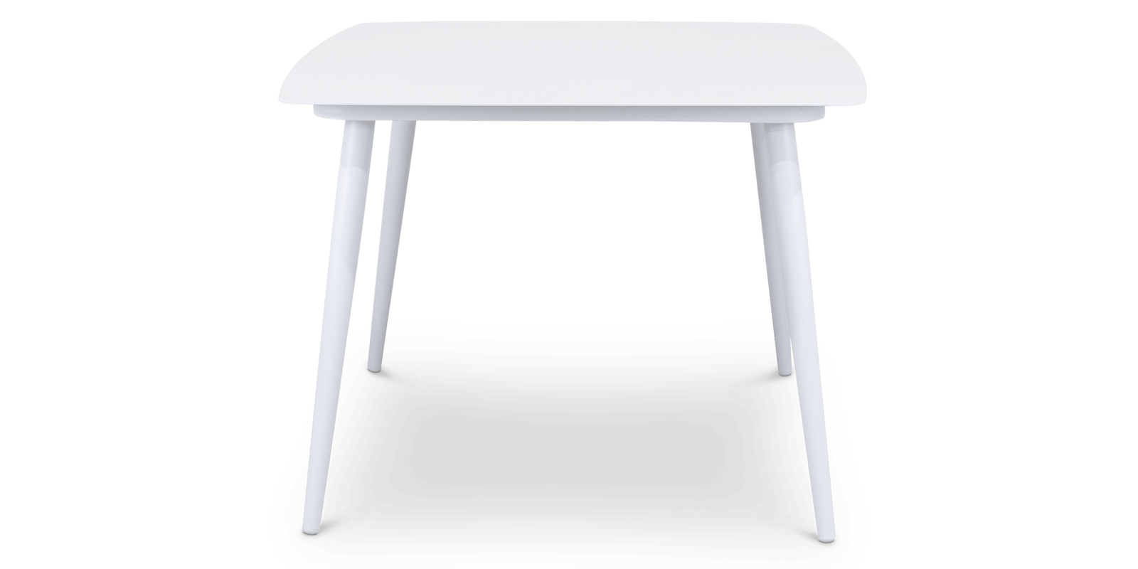 Amalfi Square 5 Piece Outdoor Setting in Arctic White with Rope Chairs - The Furniture Shack