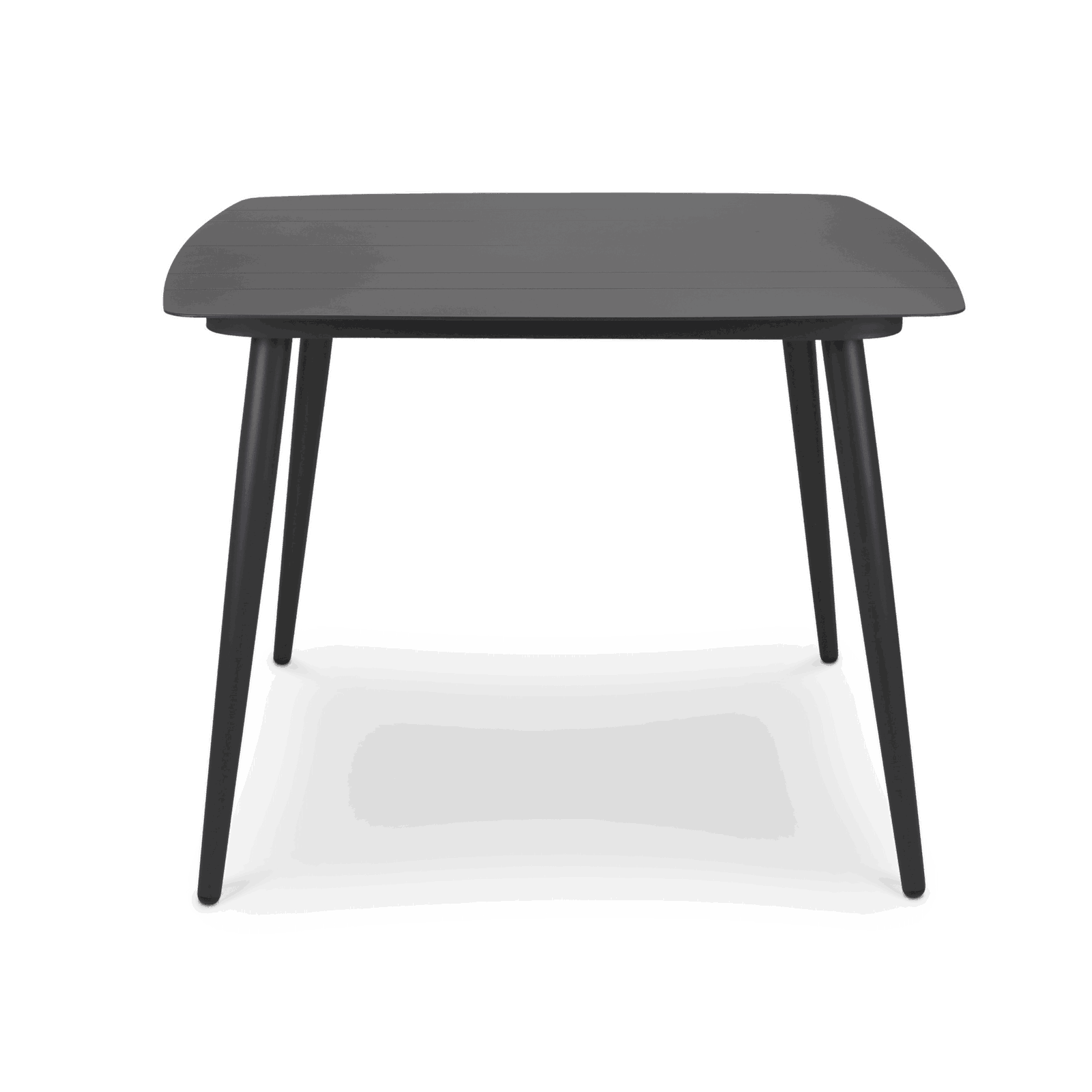 Amalfi Square 5 Piece Outdoor Setting in Gunmetal with Aluminium Chairs - The Furniture Shack