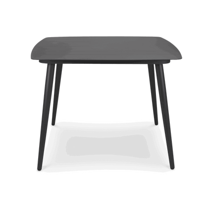 Amalfi Square 5 Piece Outdoor Setting in Gunmetal with Aluminium Chairs - The Furniture Shack