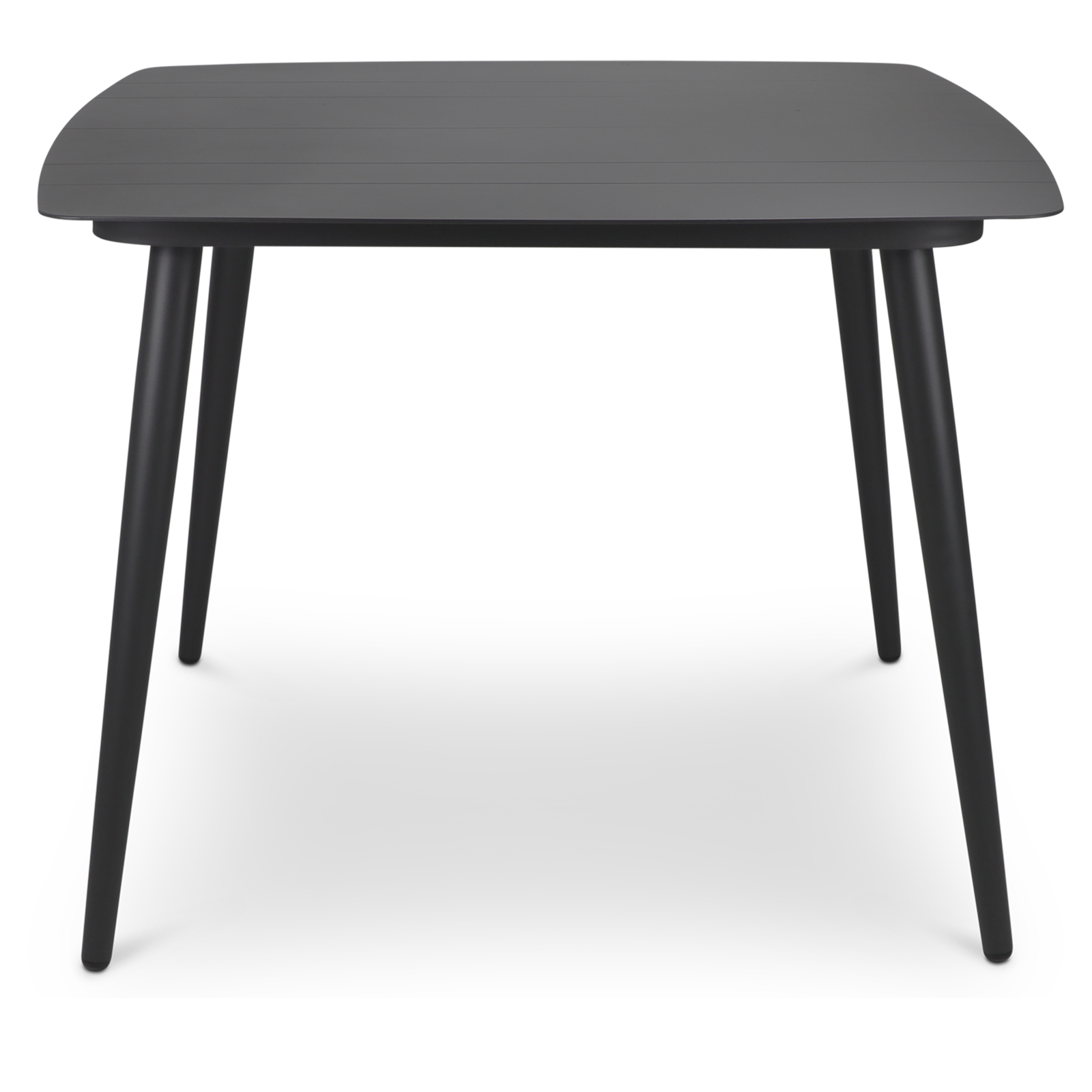 Amalfi Square 5 Piece Outdoor Setting in Gunmetal with Aluminium Chairs - The Furniture Shack