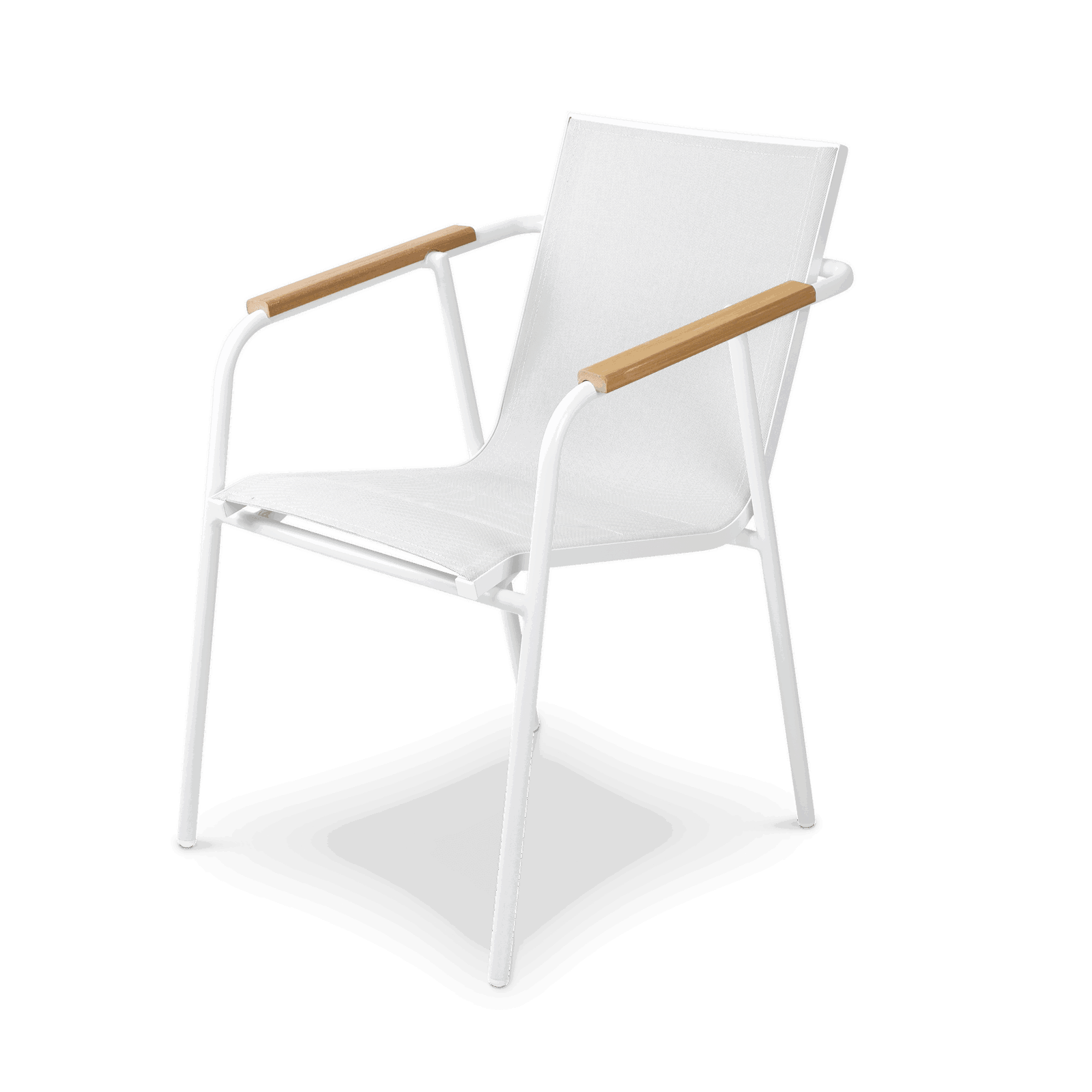 Bahamas Rectangle 7 Piece Outdoor Setting in Arctic White with Aluminium Chairs - The Furniture Shack