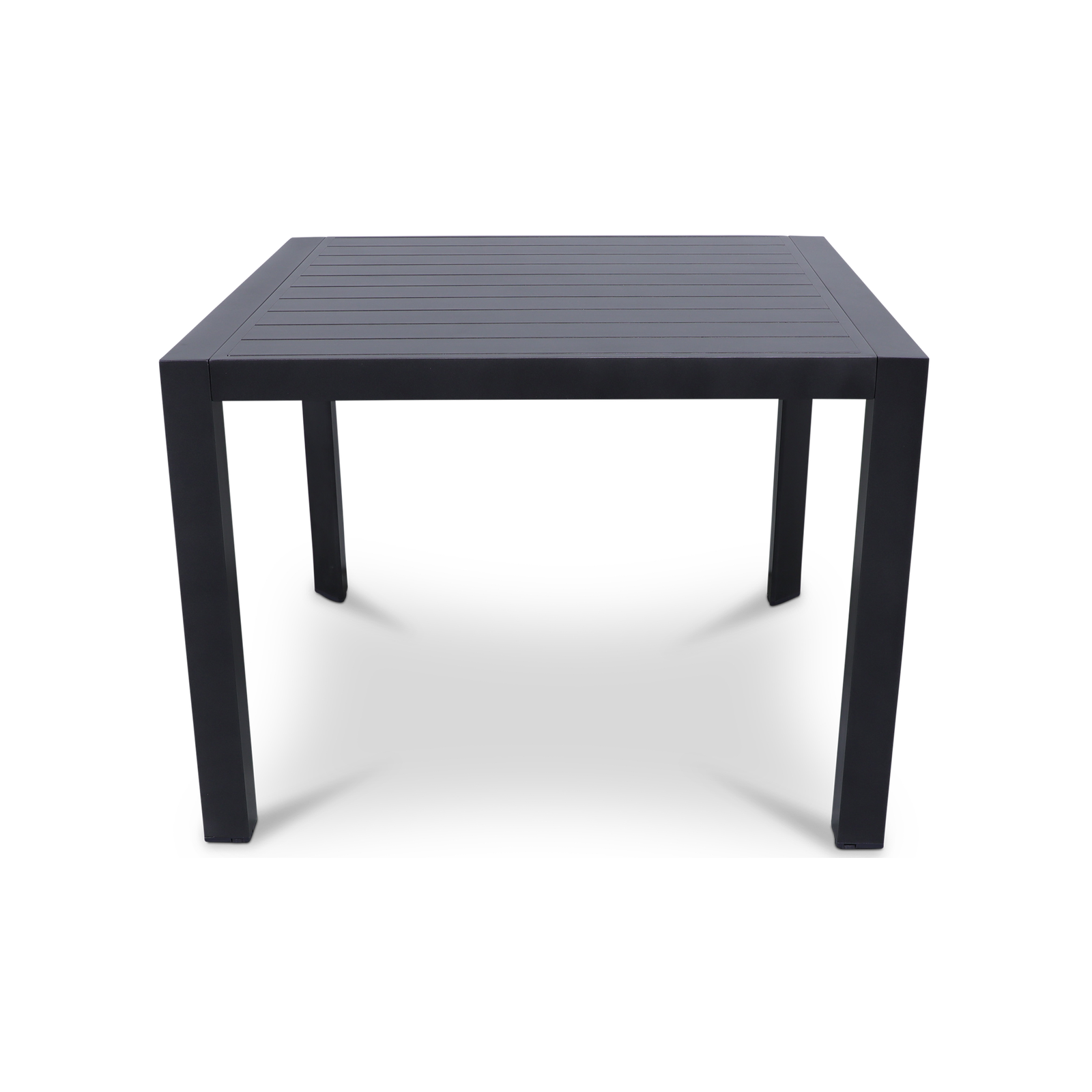 Bahamas Square 5 Piece Outdoor Setting in Gunmetal with Aluminium Chairs - The Furniture Shack