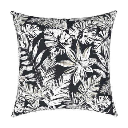 Tahiti Black Escape - 50x50cm Outdoor Cushion