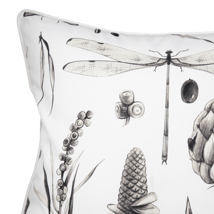 Bondi Botanica Sketch - 45 x 45 cm Piped Cushion