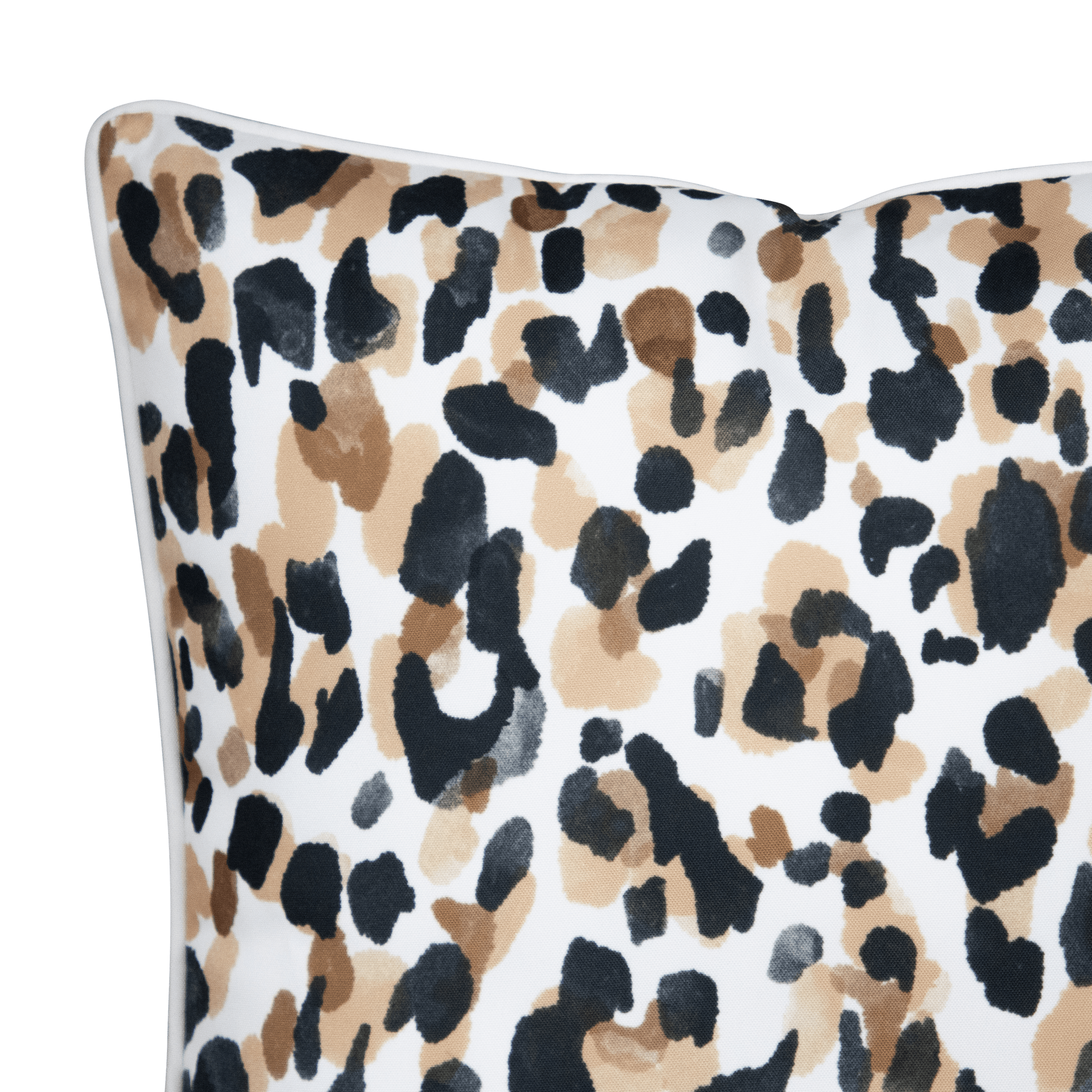 Bondi Dune Leopard - 45 x 45 cm Piped Cushion