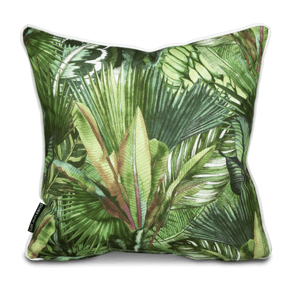 Bondi Fan Palm - 45 x 45 cm Piped Cushion
