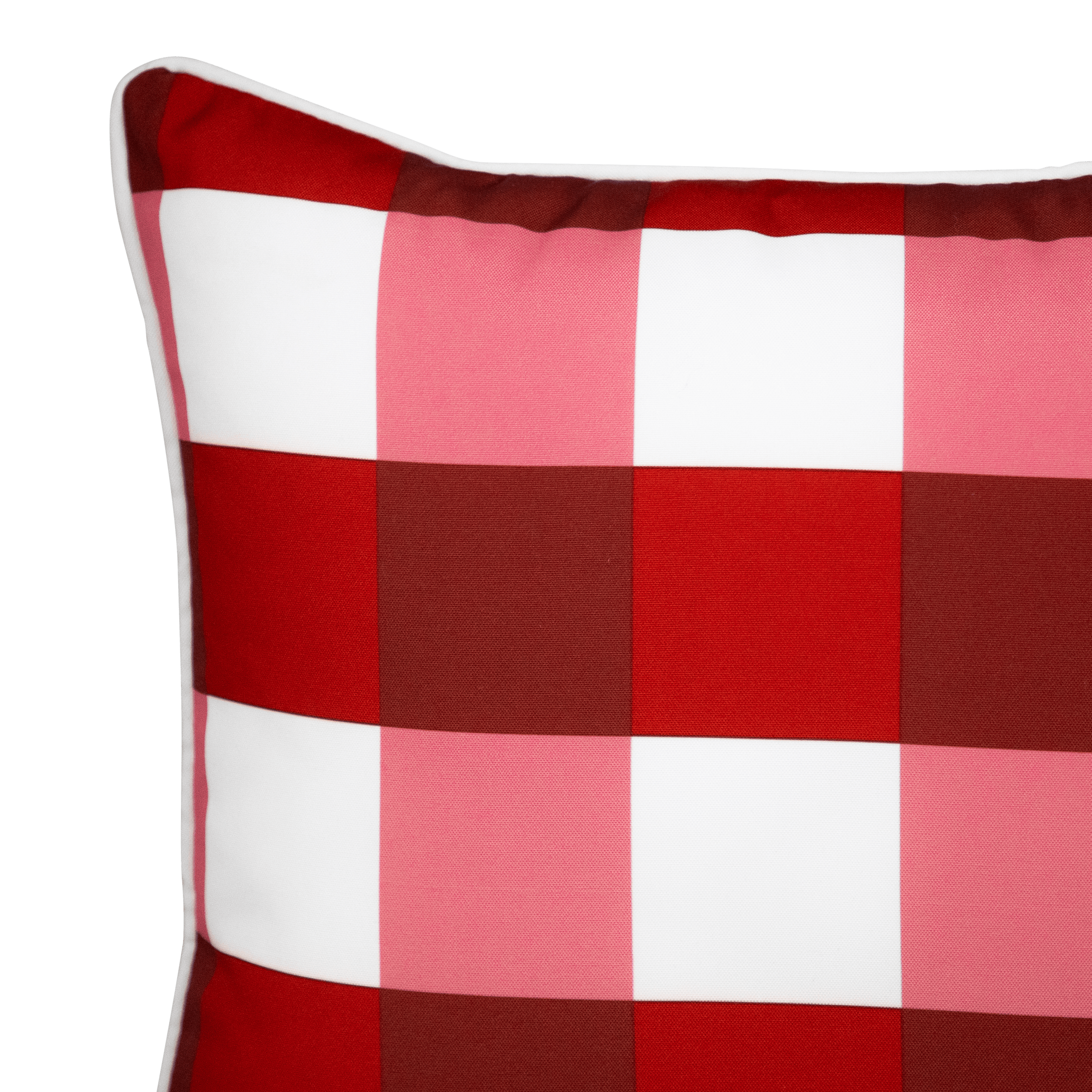Bondi Picnic Check - 45 x 45 cm Piped Cushion