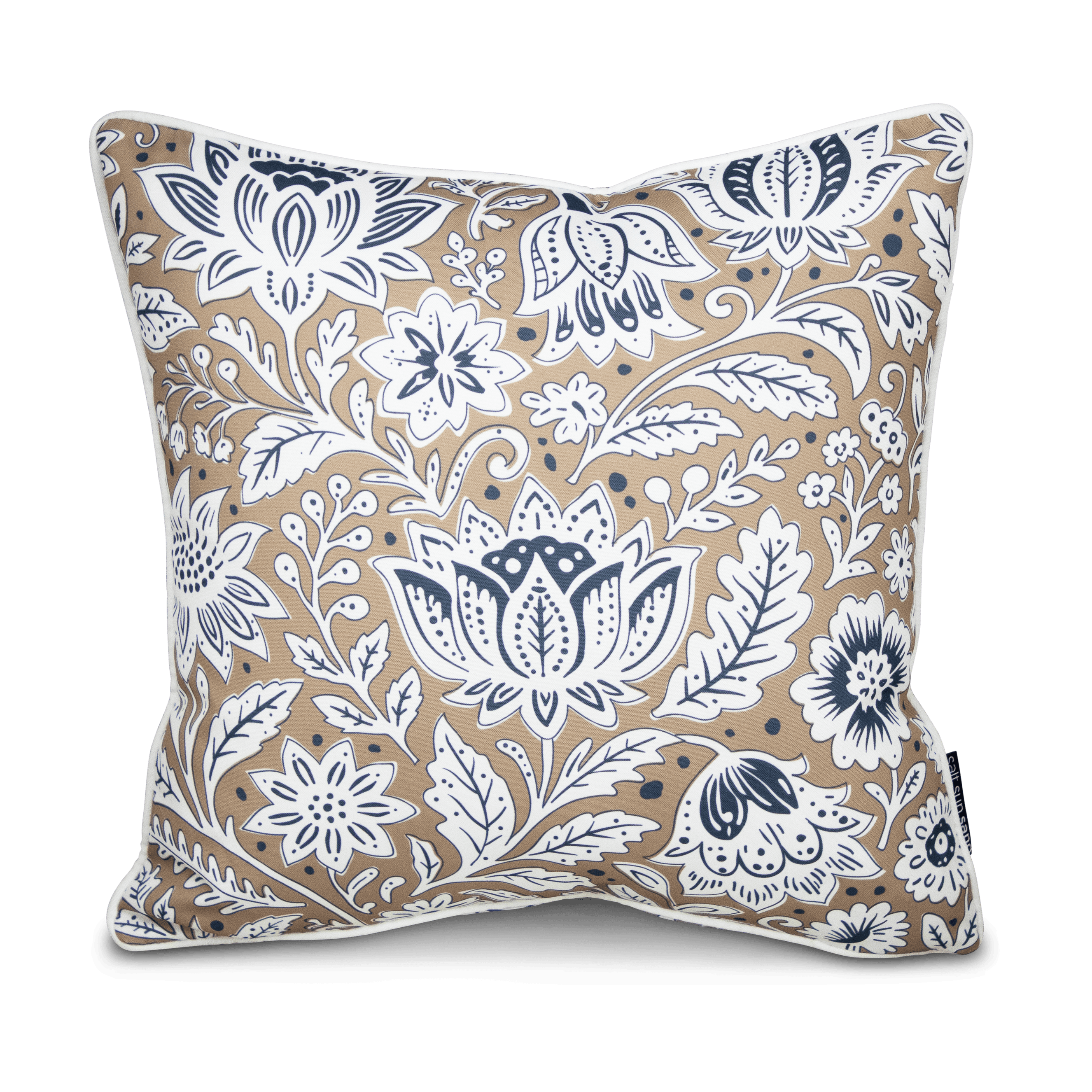 Bondi Sandy Bloom- 45 x 45 cm Piped Cushion