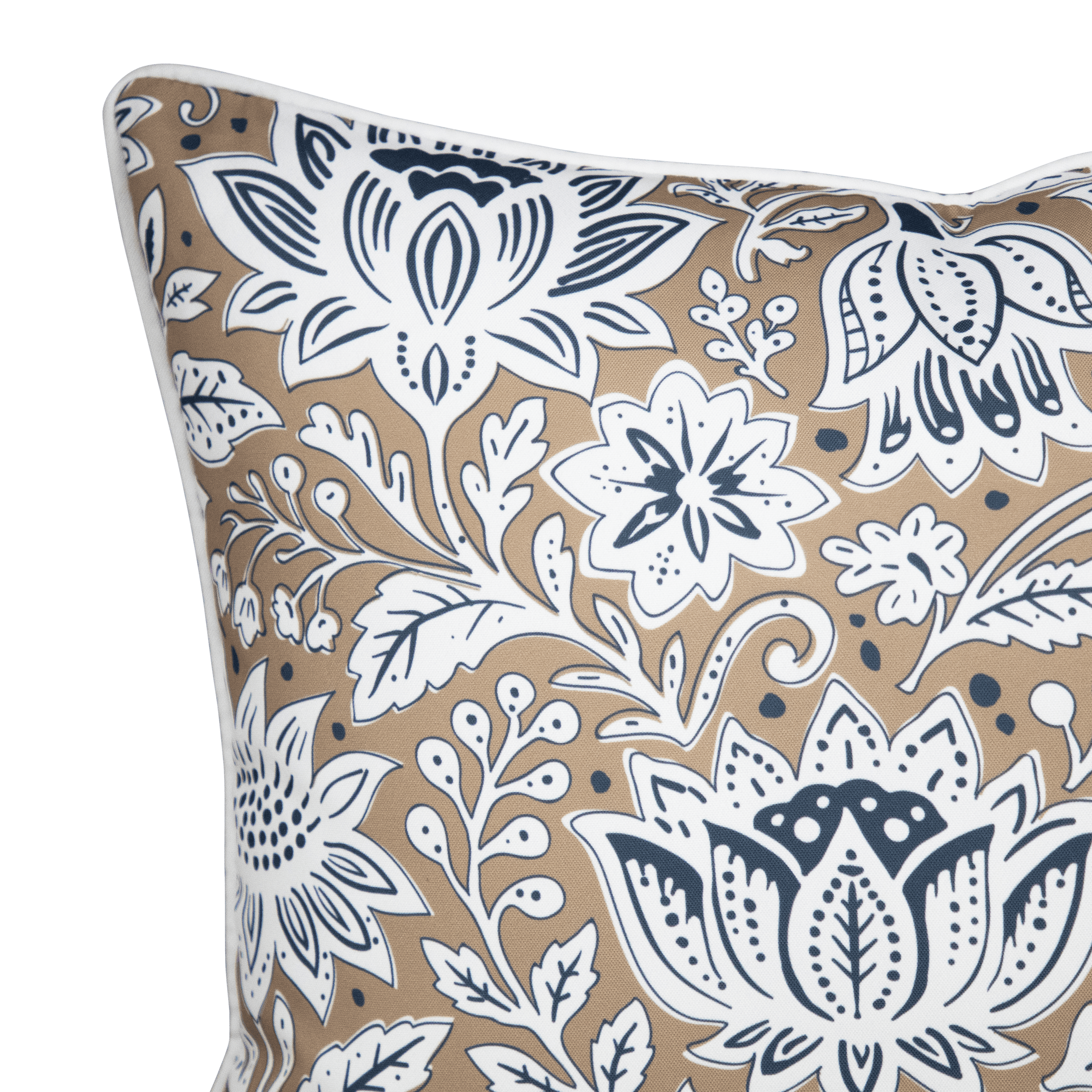 Bondi Sandy Bloom- 45 x 45 cm Piped Cushion