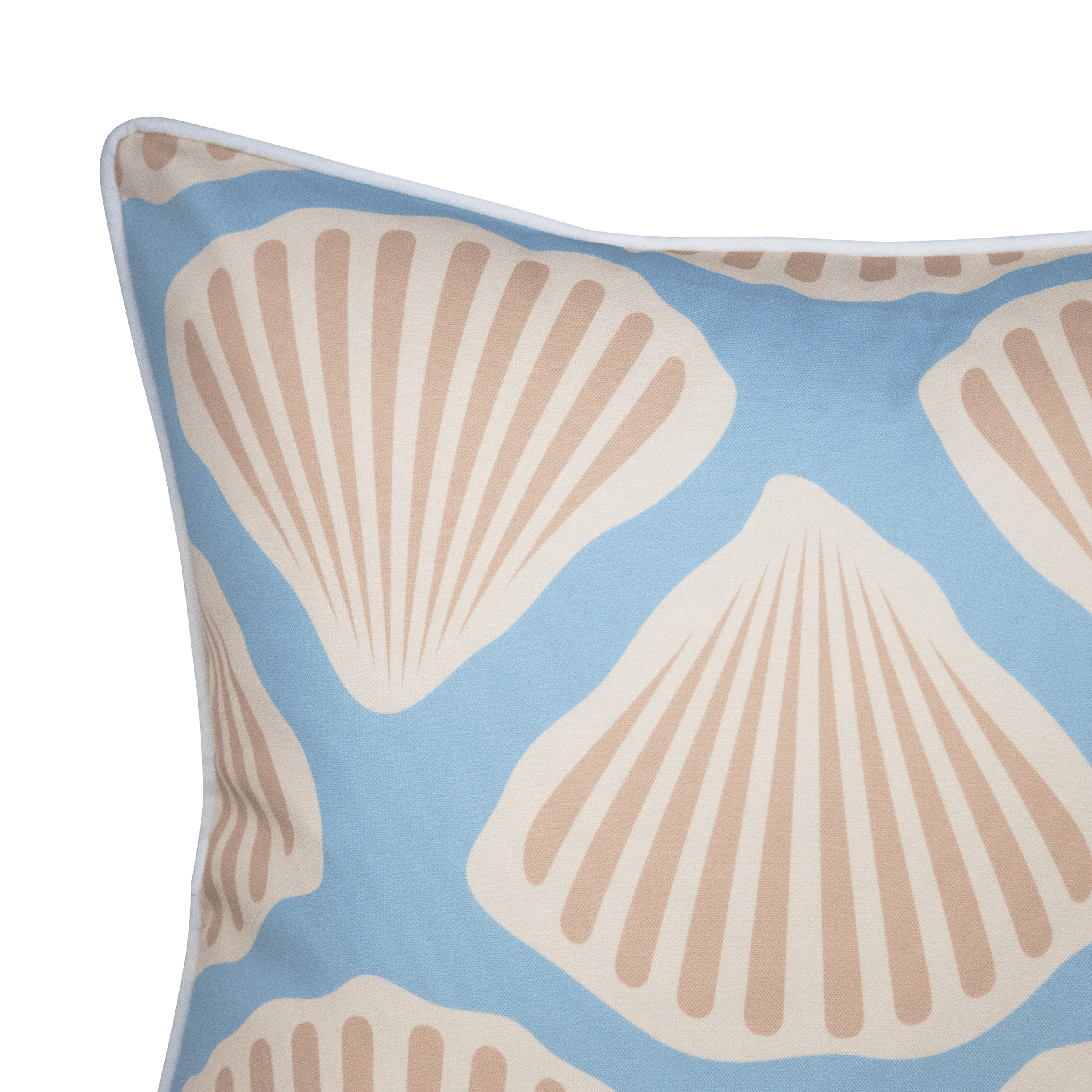 Bondi Shellscape - 45 x 45 cm Piped Cushion