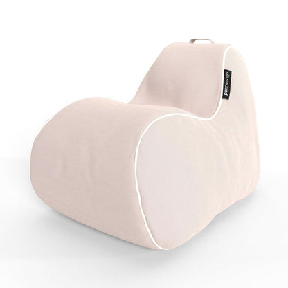 Byron Bay Indoor/Outdoor Bean Bag in Tweed Beige - The Furniture Shack