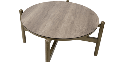 Tahiti Round Coffee Table with HPL Top and Aluminium Frame