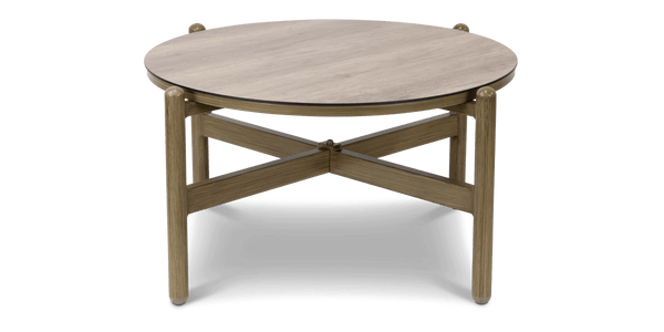 Tahiti Round Coffee Table with HPL Top and Aluminium Frame