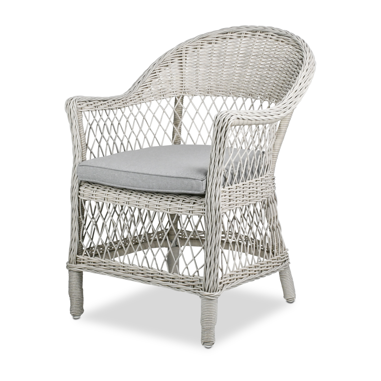Caribbean Outdoor Extension Table in Gunmetal with Wicker Chairs - The Furniture Shack