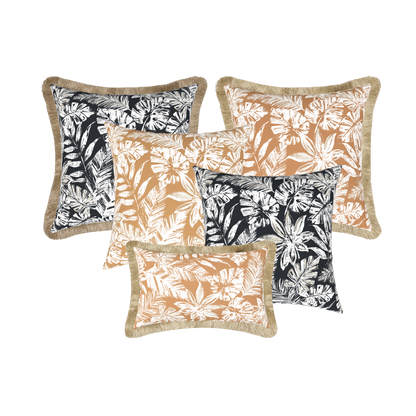 Tahiti Outdoor Cushions Stylist Selection - Clay Escape with Black 5pc