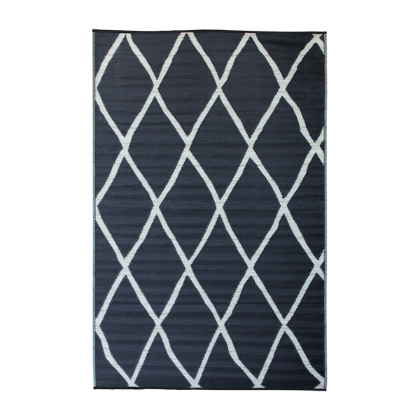 Elements Black Rug in PP - 180 x 270 cm