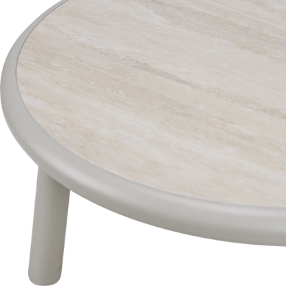 Evoke Coffee Table in Fawn with Sintered Stone Top