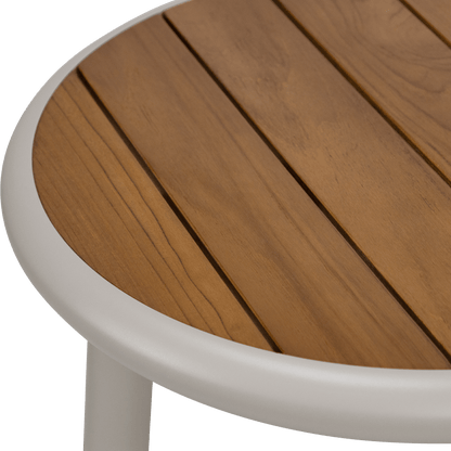 Evoke Curved 4 Seater Lounge (2 Piece) with Coffee and Side Table Set in Fawn