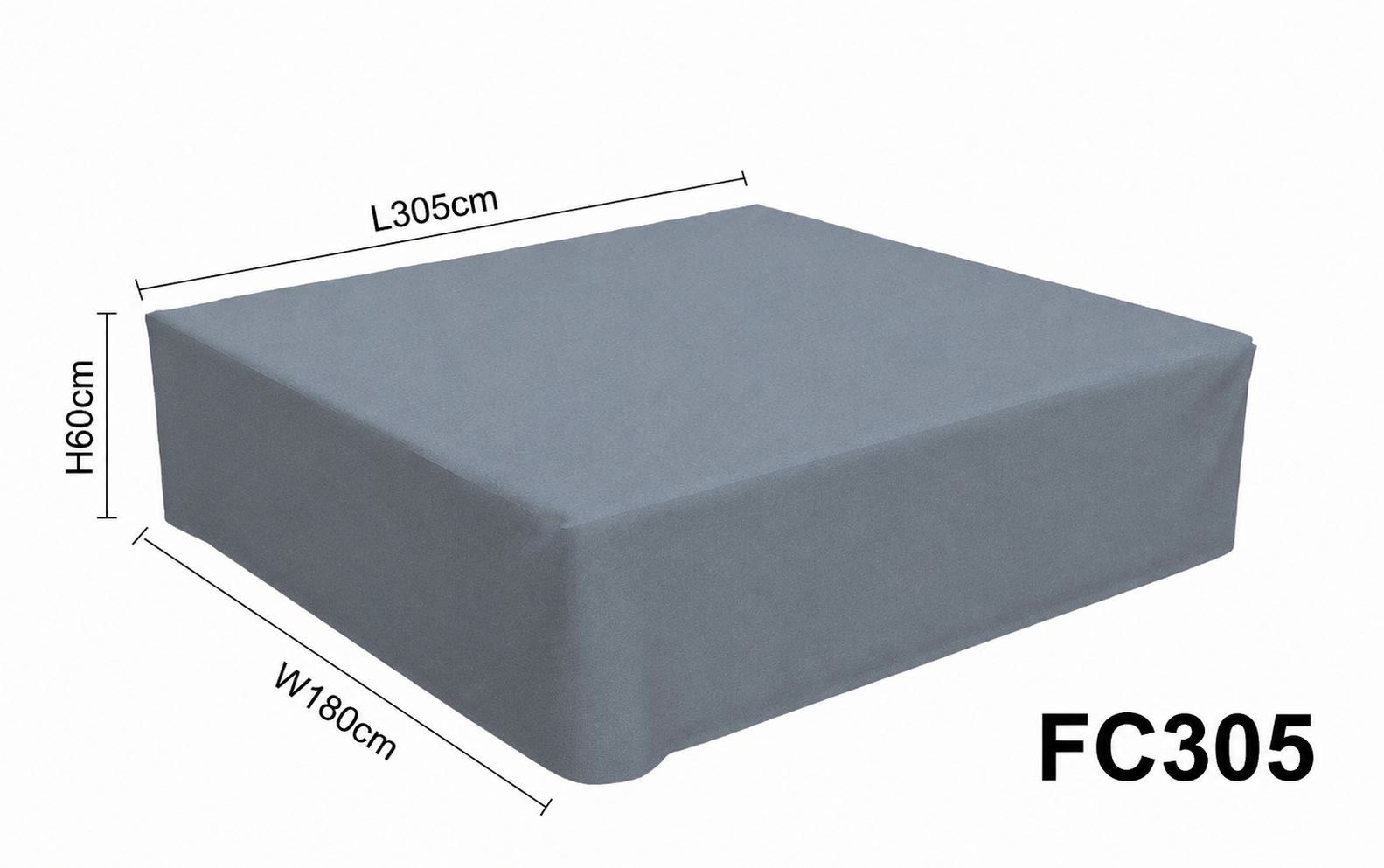 Outdoor Inspirations Furniture Cover L305*W180*H60cm
