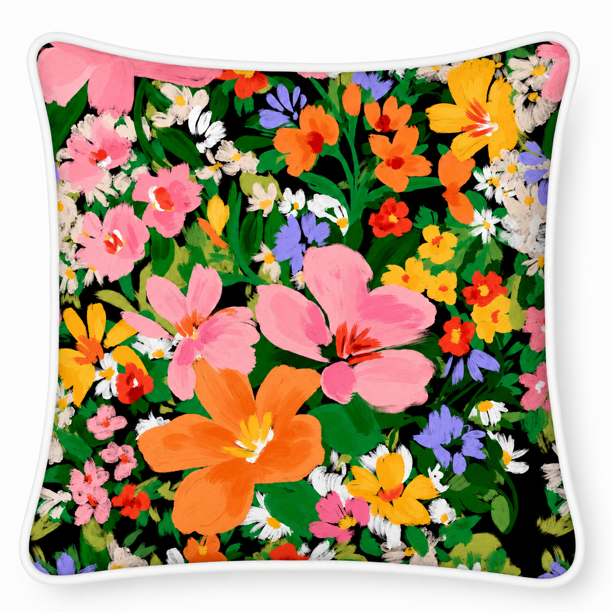 Bondi Garden Party - 45 x 45 cm Piped Cushion