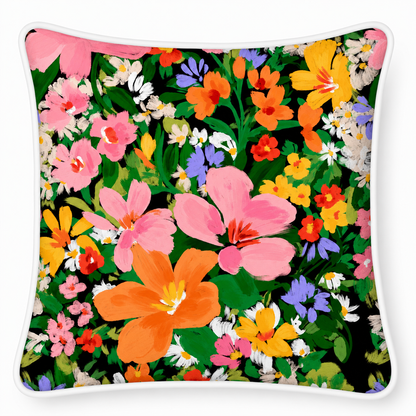 Bondi Garden Party - 45 x 45 cm Piped Cushion