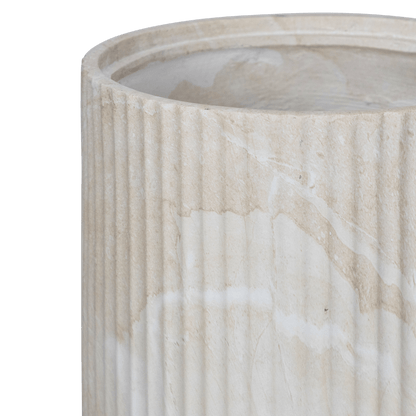 Genoa Pot in MGO Travertine Finish