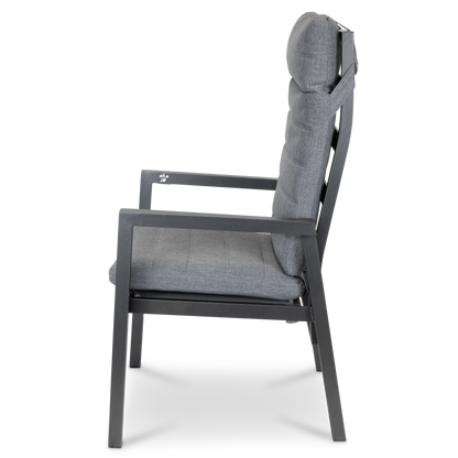 San Sebastian Reclining Occasional Set in Gunmetal