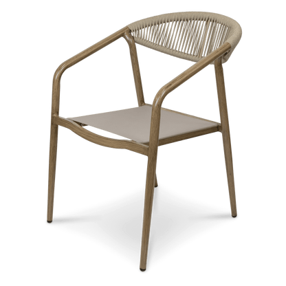 Trieste 7pc Dining Set with Rope Chairs