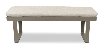 Positano 5 piece lounge in Taupe with Polywood Inset with Aveiro Adjustable Height Coffee Table