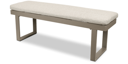 Positano 5 piece lounge in Taupe with Polywood Inset with Aveiro Adjustable Height Coffee Table
