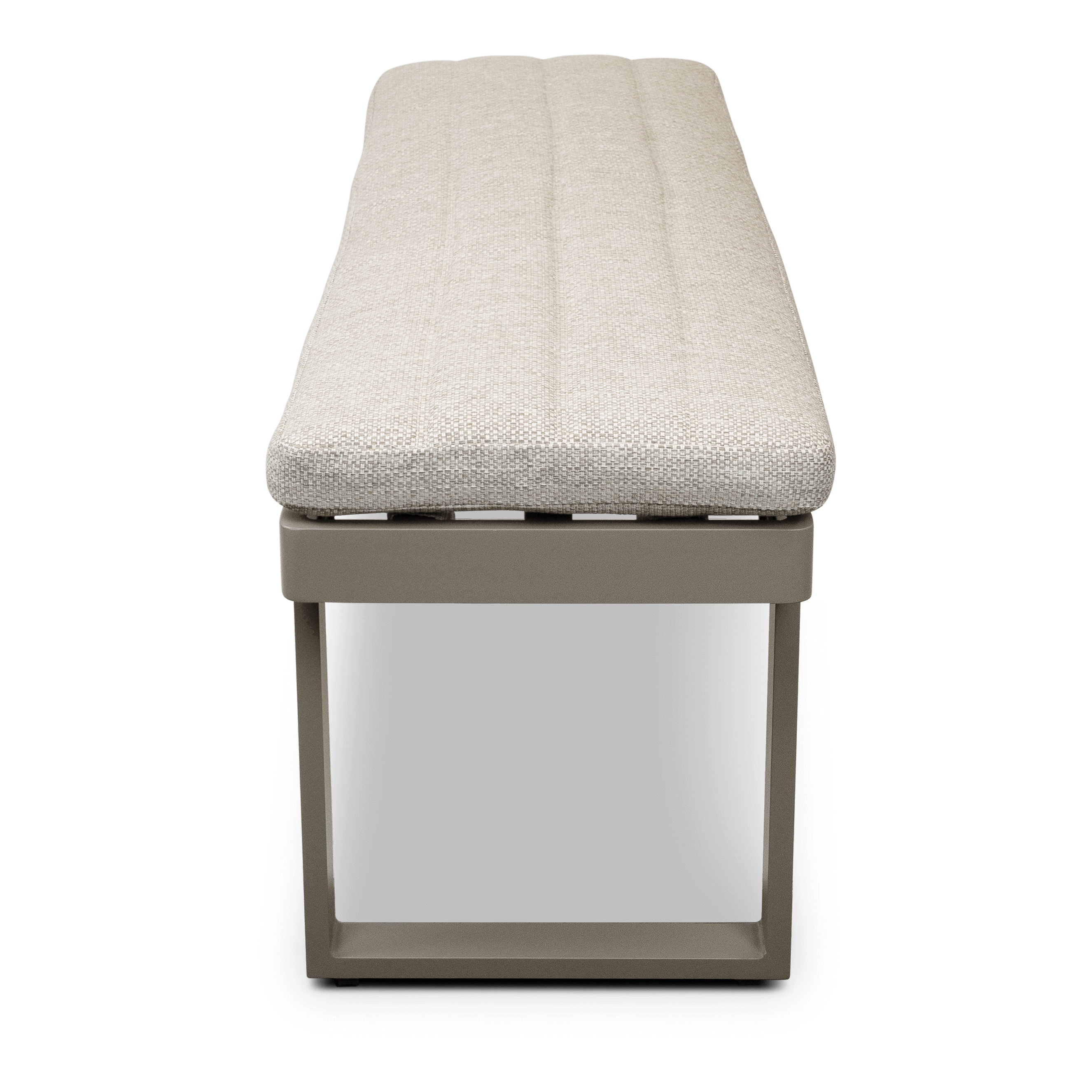 Positano 5 piece lounge in Taupe with Polywood Inset with Aveiro Adjustable Height Coffee Table