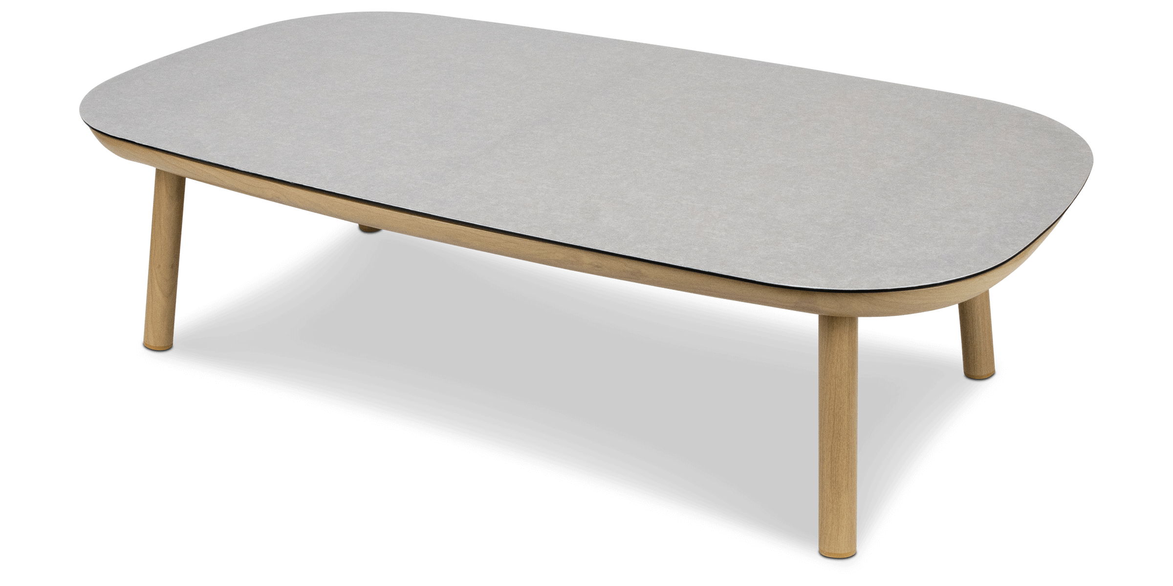 Siesta 3 seater with Coffee Table, Mist Olefin Rope, Icelandic Salt Cushions and Aluminium Frame