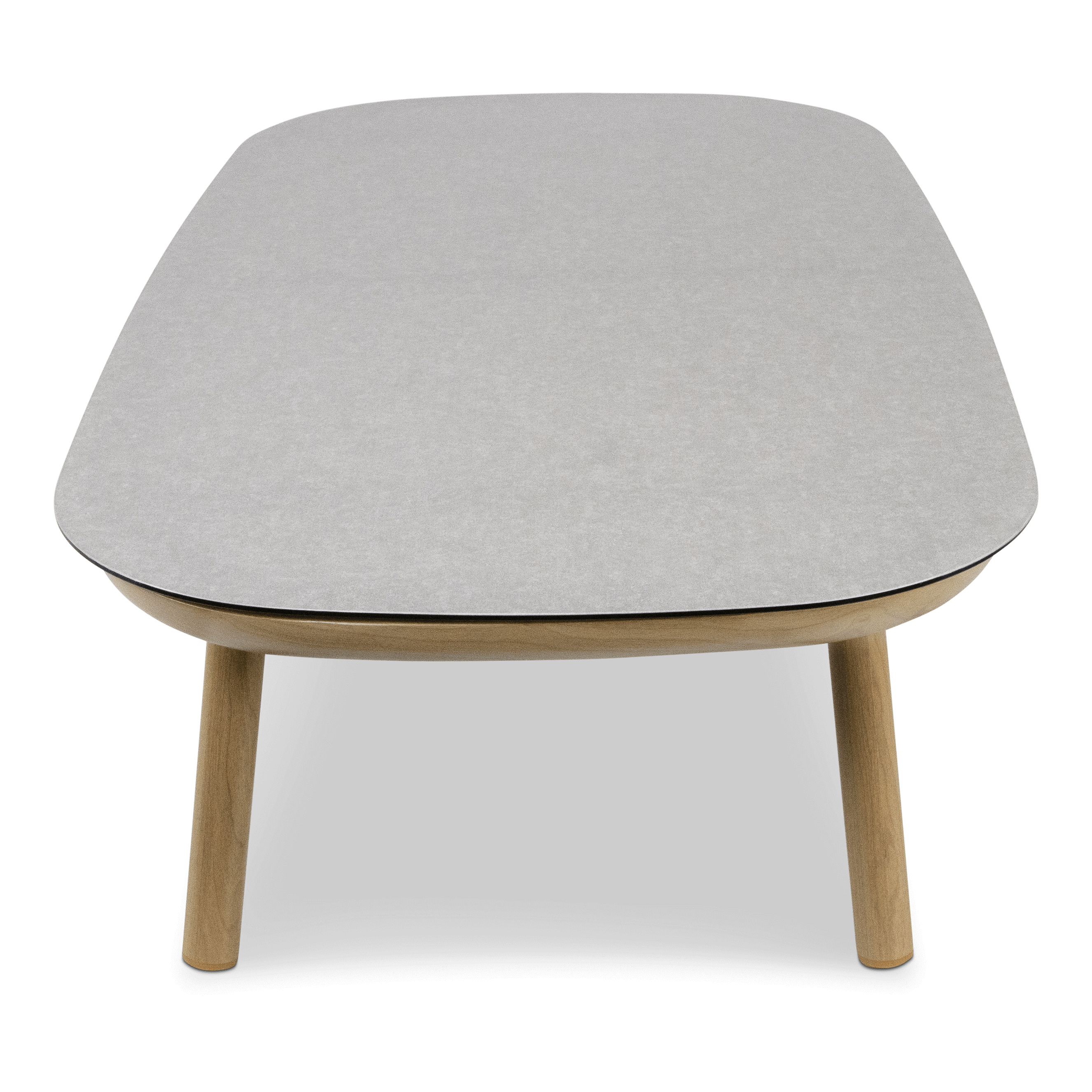 Siesta 3 seater with Coffee Table, Mist Olefin Rope, Icelandic Salt Cushions and Aluminium Frame