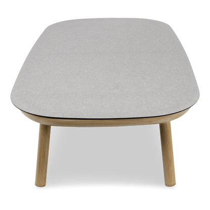 Siesta 3 seater with Coffee Table, Mist Olefin Rope, Icelandic Salt Cushions and Aluminium Frame