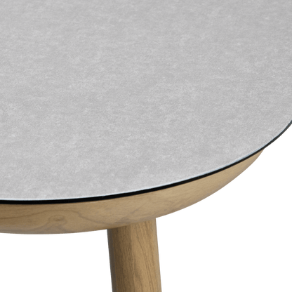 Siesta 3 seater with Coffee Table, Mist Olefin Rope, Icelandic Salt Cushions and Aluminium Frame