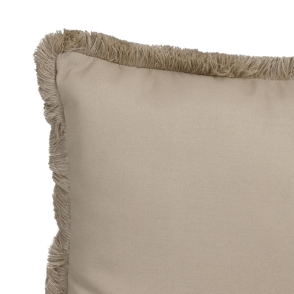 Tahiti Sandstone - 30x50cm Fringed Outdoor Cushion