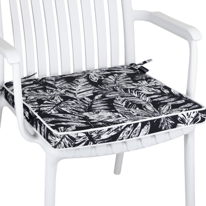 Tahiti Black Escape Square Outdoor Chair Pad - 43x43x4cm