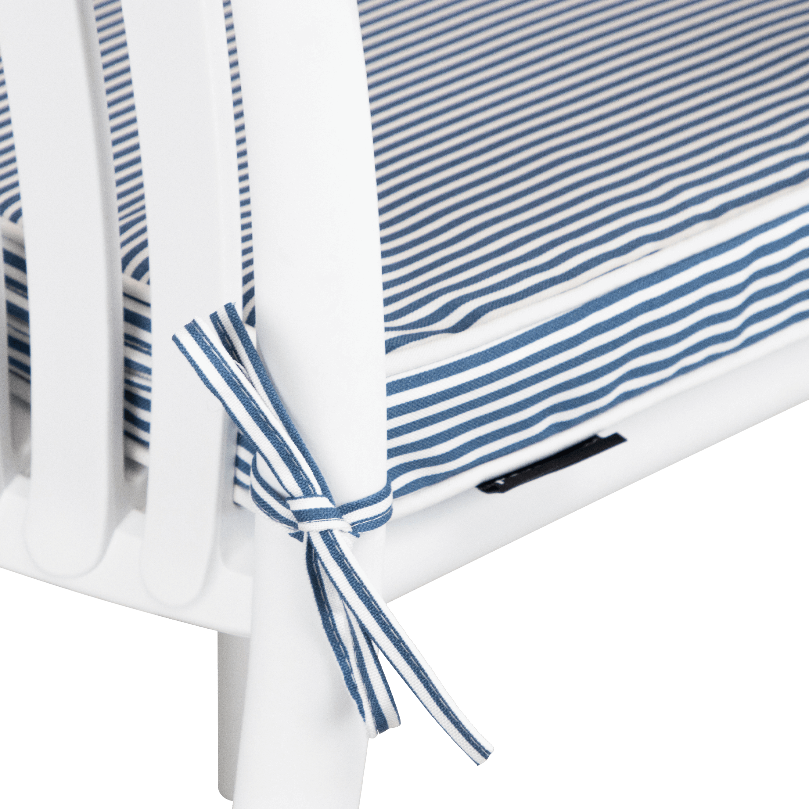 Tahiti Marine Stripe Square Outdoor Chair Pad - 43x43x4cm
