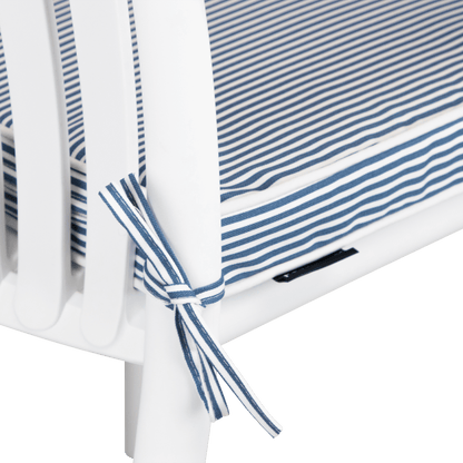 Tahiti Marine Stripe Square Outdoor Chair Pad - 43x43x4cm