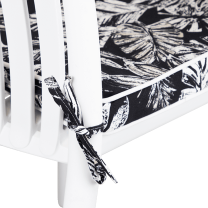 Tahiti Black Escape Square Outdoor Chair Pad - 43x43x4cm
