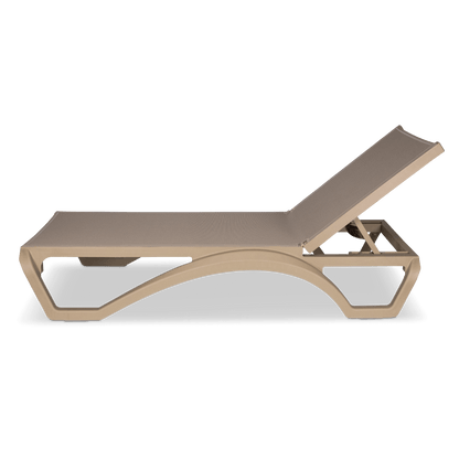 Cloud UV Polypropylene Premium Sunlounger in Toffee